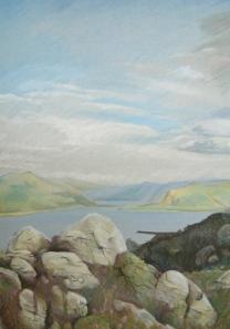 Scottish Loch pastel